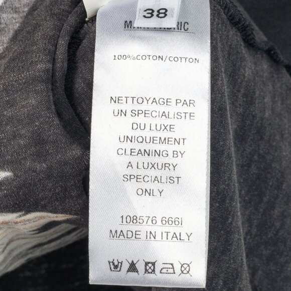 Balmain Black Cotton Distressed 3-Button Graphic Tank - Picture 10 of 11